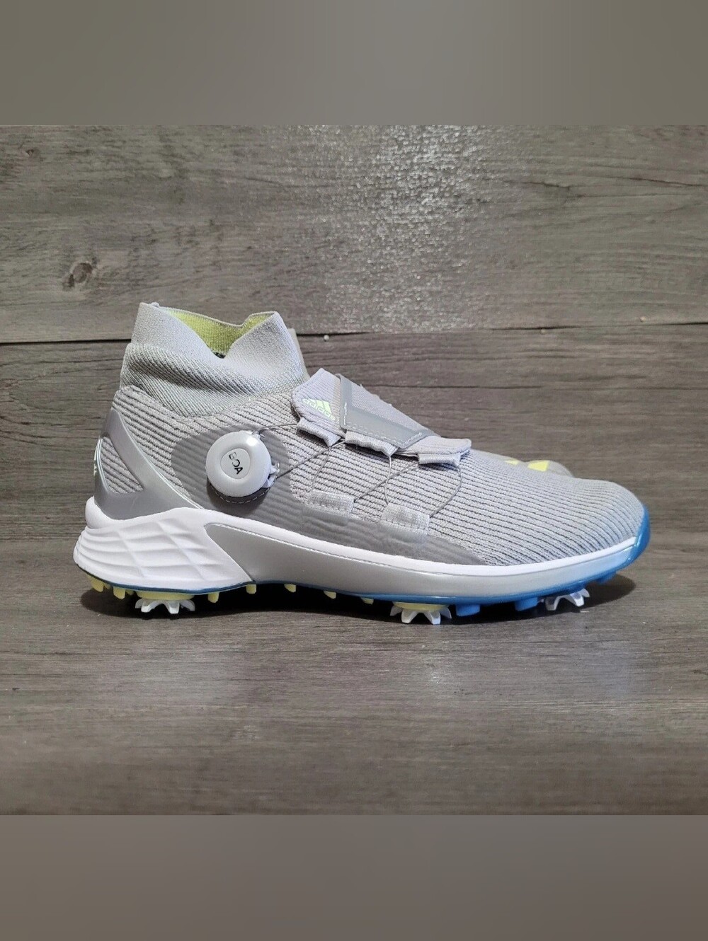 adidas Women's Size 9 ZG21 Motion Primegreen BOA Mid Cut Golf Shoes Grey